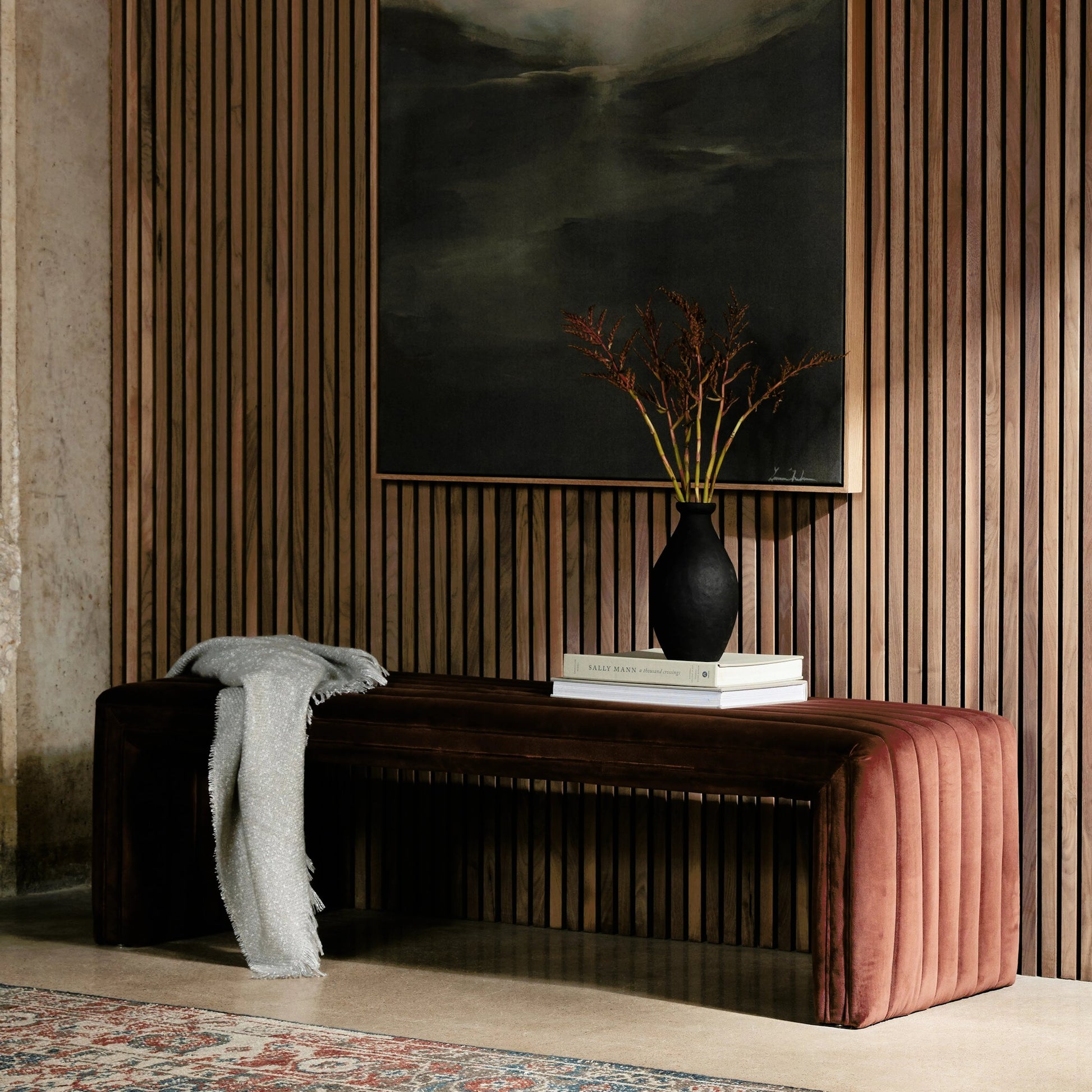Augustine Bench by Four Hands. Made from unique in a modern style.