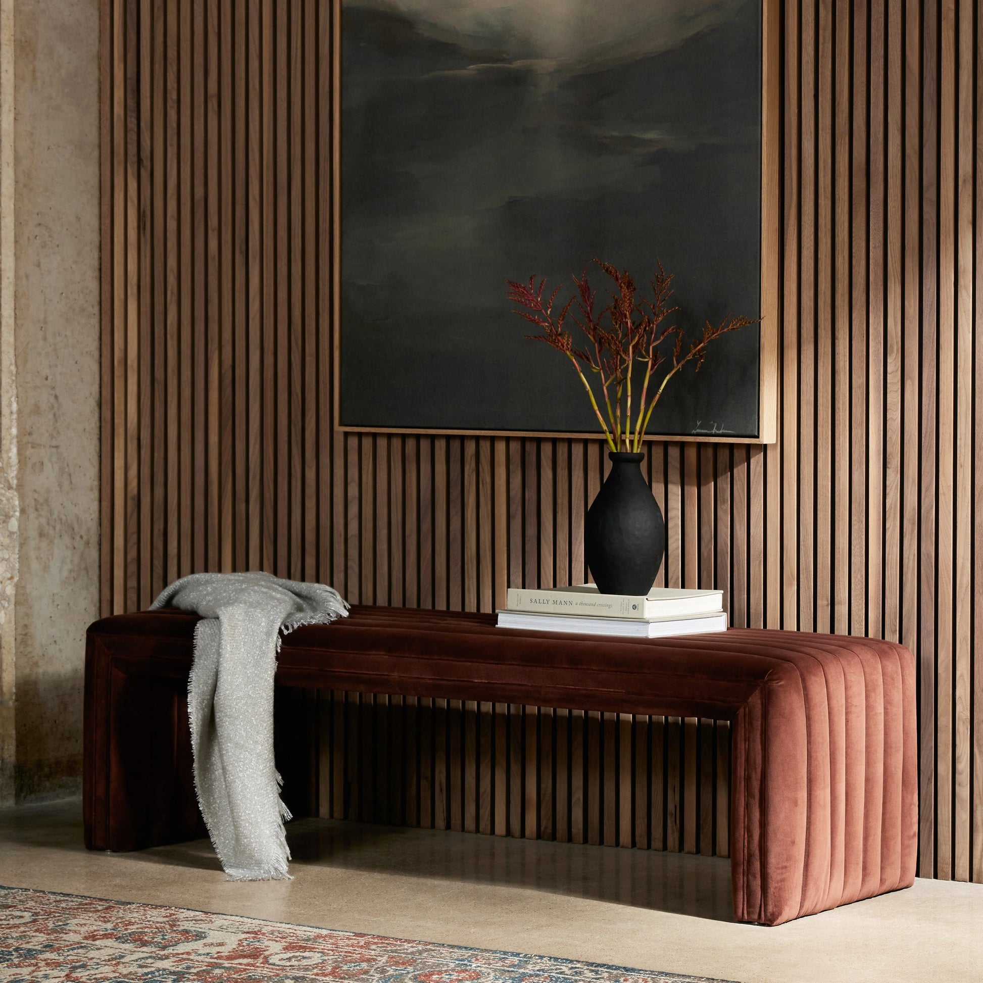 Augustine Bench by Four Hands. Made from unique in a modern style.