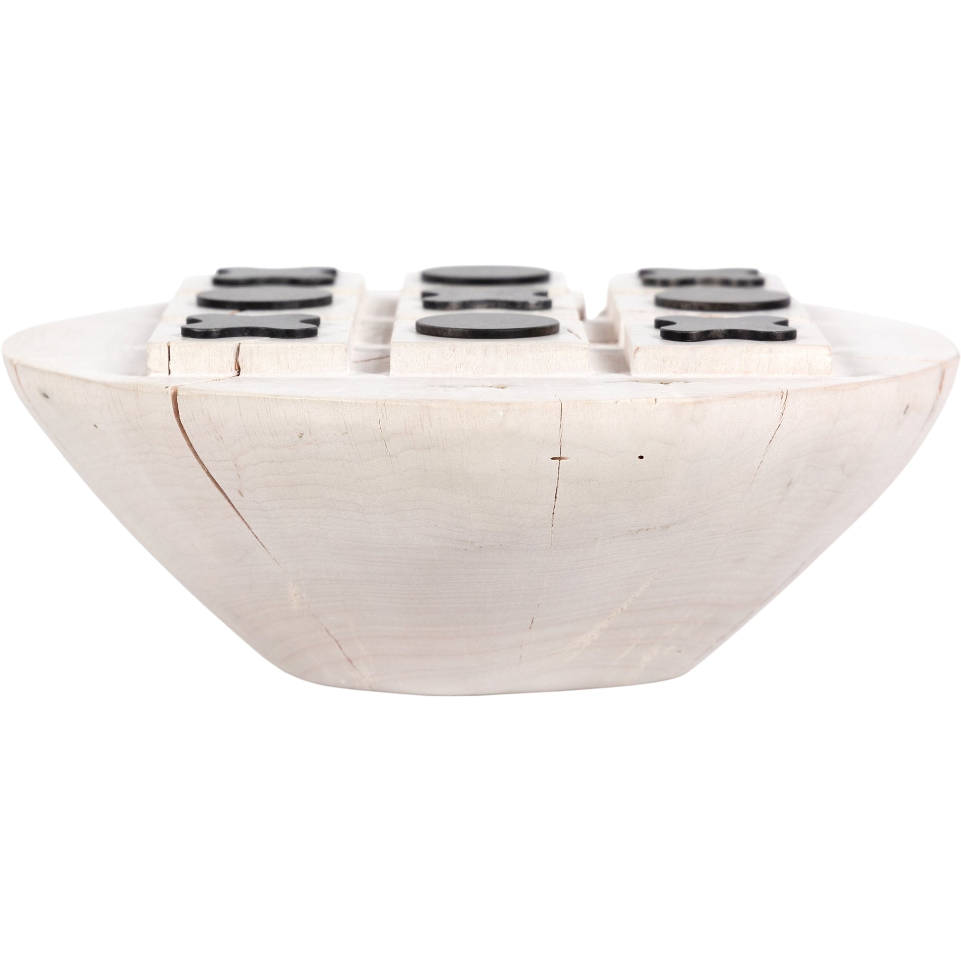 Tic Tac Toe by Four Hands in ivory, bronzed iron and ivory. Made from solid mixed reclaimed wood, stainless steel in a eclectic & global style.