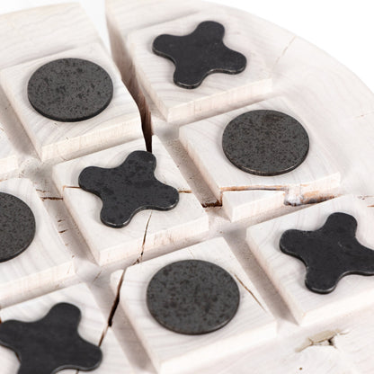 Tic Tac Toe by Four Hands in ivory, bronzed iron and ivory. Made from solid mixed reclaimed wood, stainless steel in a eclectic & global style.