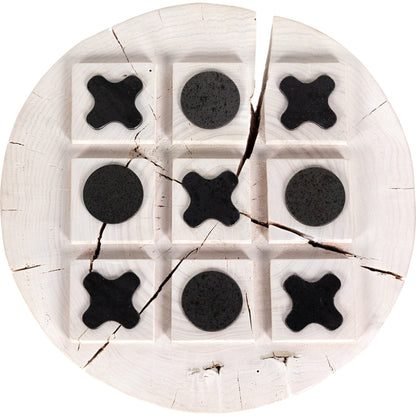 Tic Tac Toe by Four Hands in ivory, bronzed iron and ivory. Made from solid mixed reclaimed wood, stainless steel in a eclectic & global style.