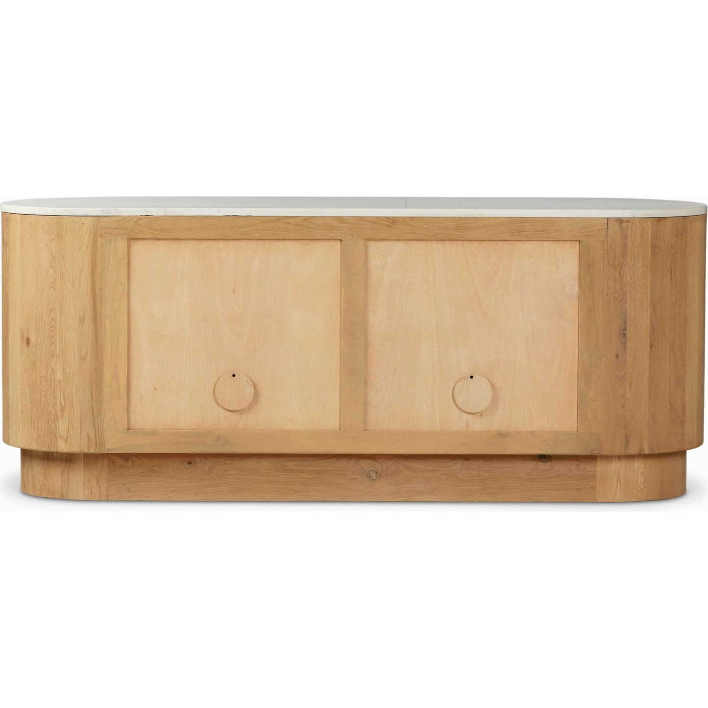 004 SI-2158293 | Additional Silo | Mariah Sideboard by Four Hands in light blonde oak, white marble. Made from solid oak, solid marble, solid mango in a modern style.