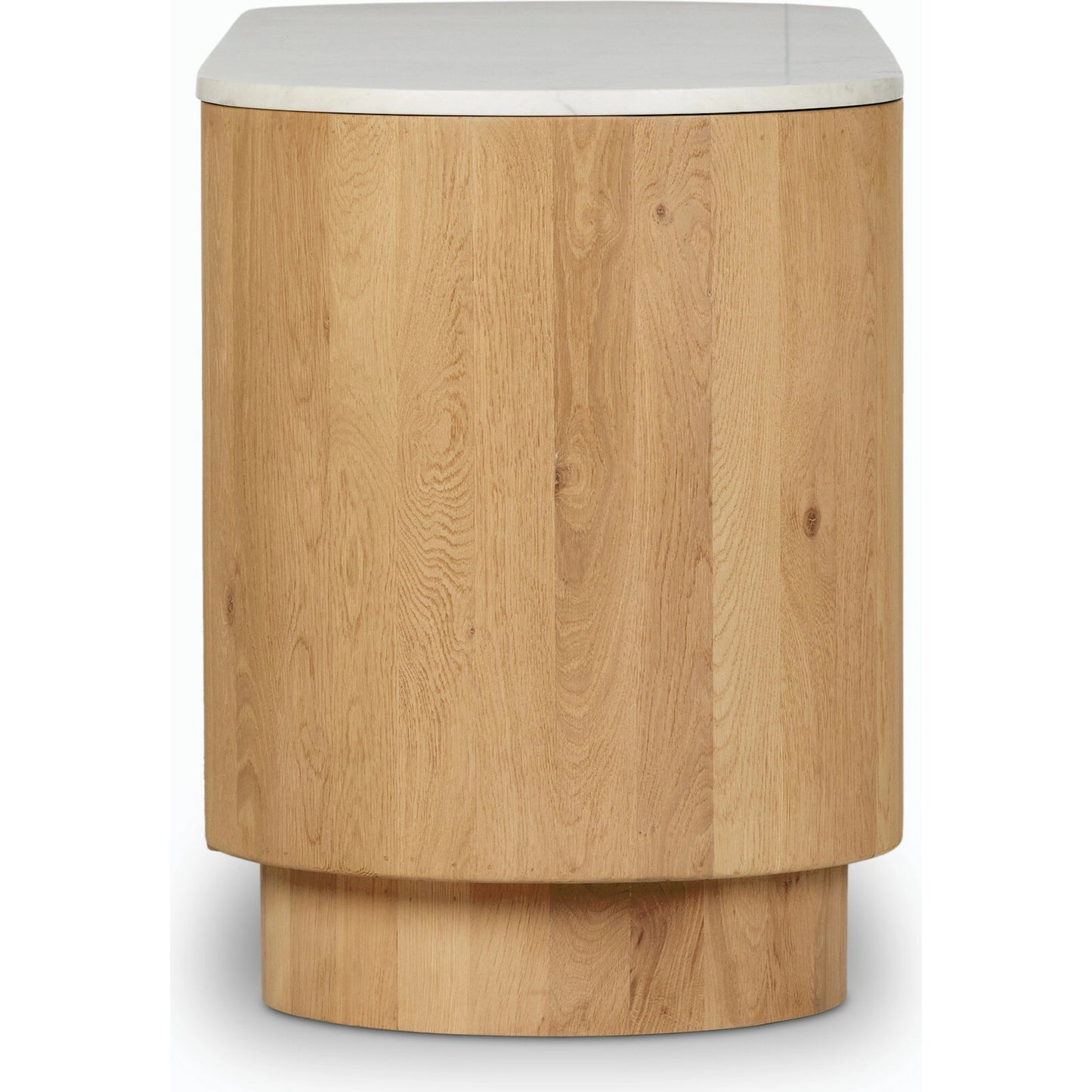 003 SI-2158293 | Additional Silo | Mariah Sideboard by Four Hands in light blonde oak, white marble. Made from solid oak, solid marble, solid mango in a modern style.