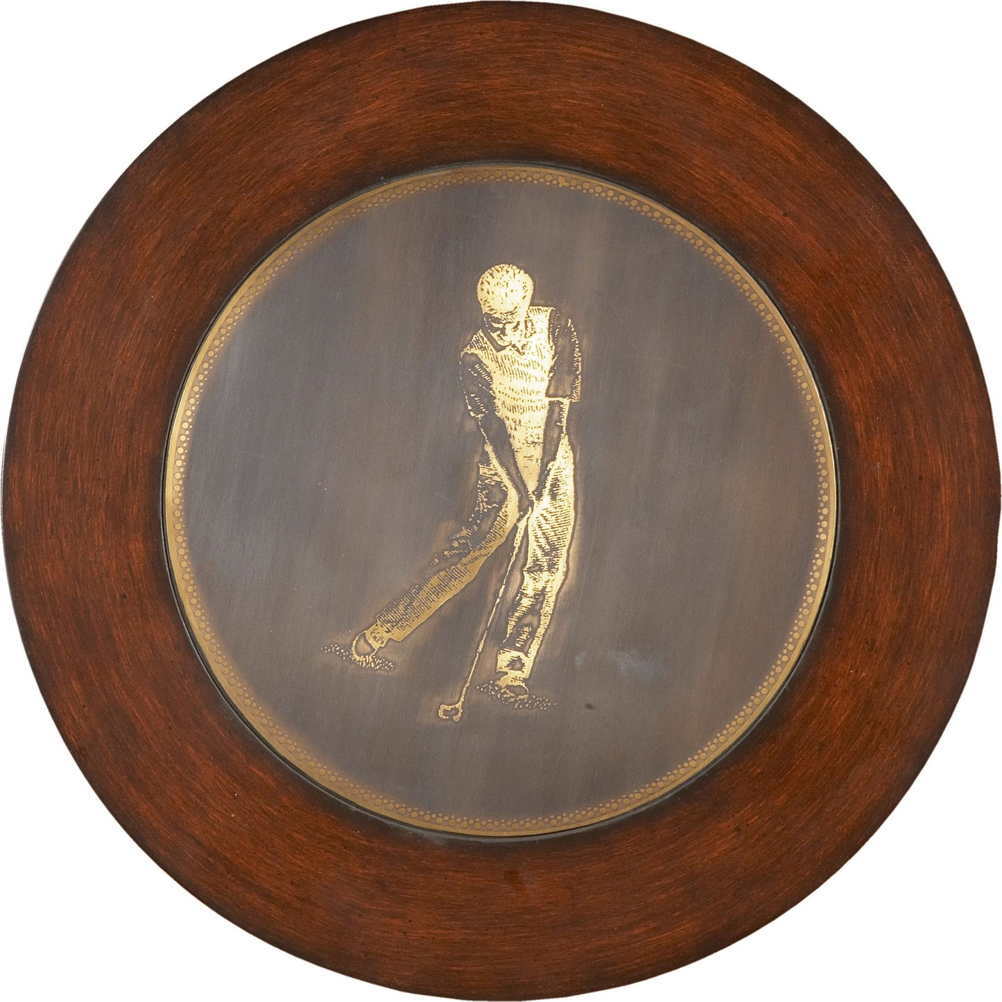 004 O-BUTLER-2302070 | Additional Silo | Golfer Accent Table by Butler Specialty Company in multi-color and heritage. Made from wood products, resin, brass in a traditional style.