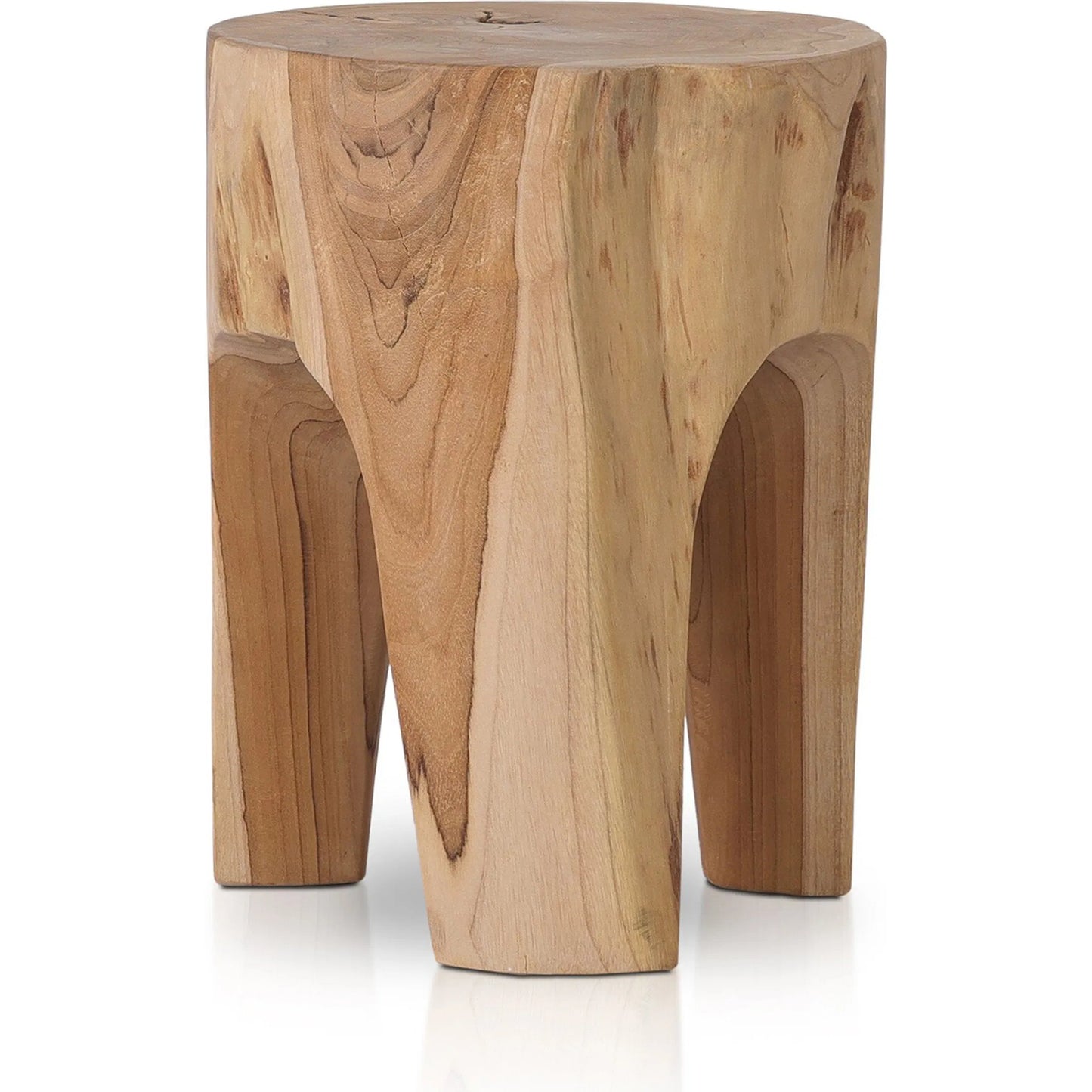 025 SI-2001541 | Additional Silo | Kyra Outdoor End Table by Four Hands in rustic teak. Made from solid teak in a modern style.