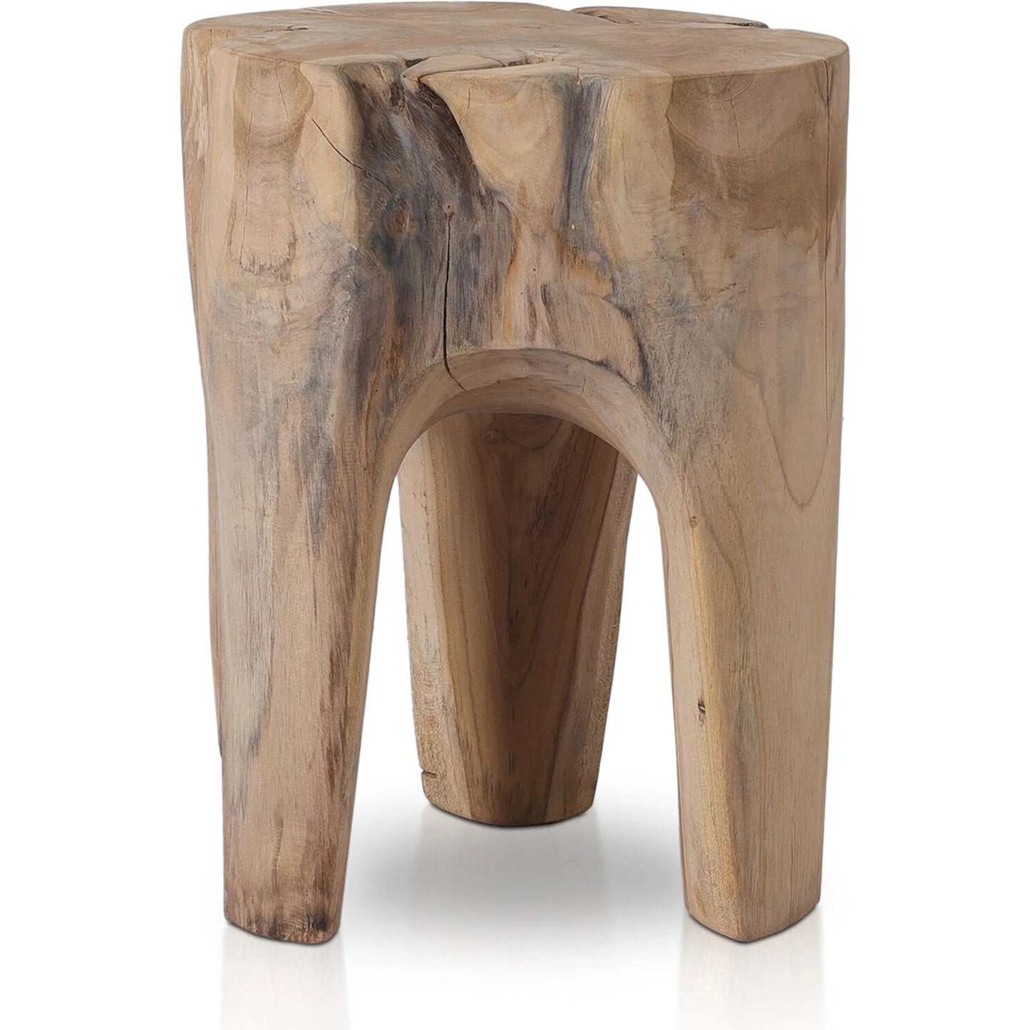 022 SI-2001541 | Additional Silo | Kyra Outdoor End Table by Four Hands in rustic teak. Made from solid teak in a modern style.