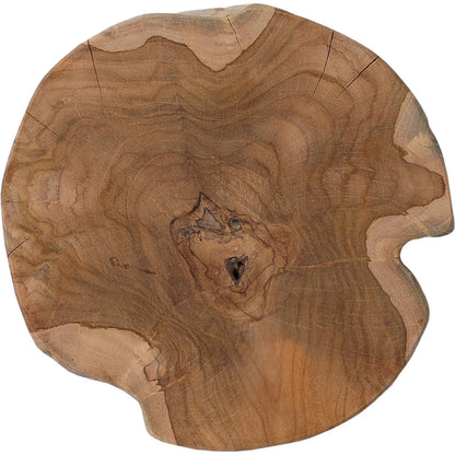 Kyra Outdoor End Table by Four Hands in rustic teak. Made from solid teak in a modern style.