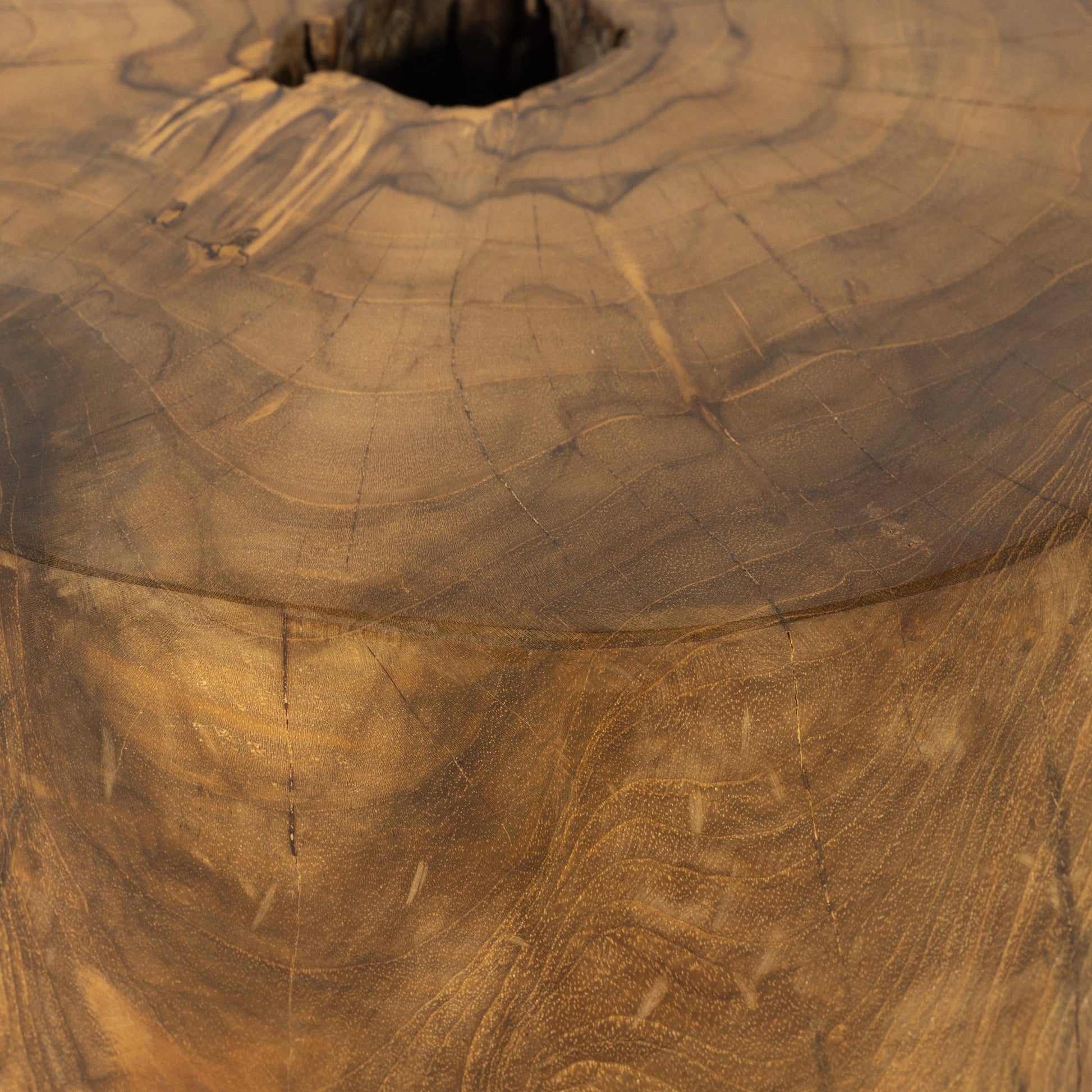 Kyra Outdoor End Table by Four Hands in rustic teak. Made from solid teak in a modern style.