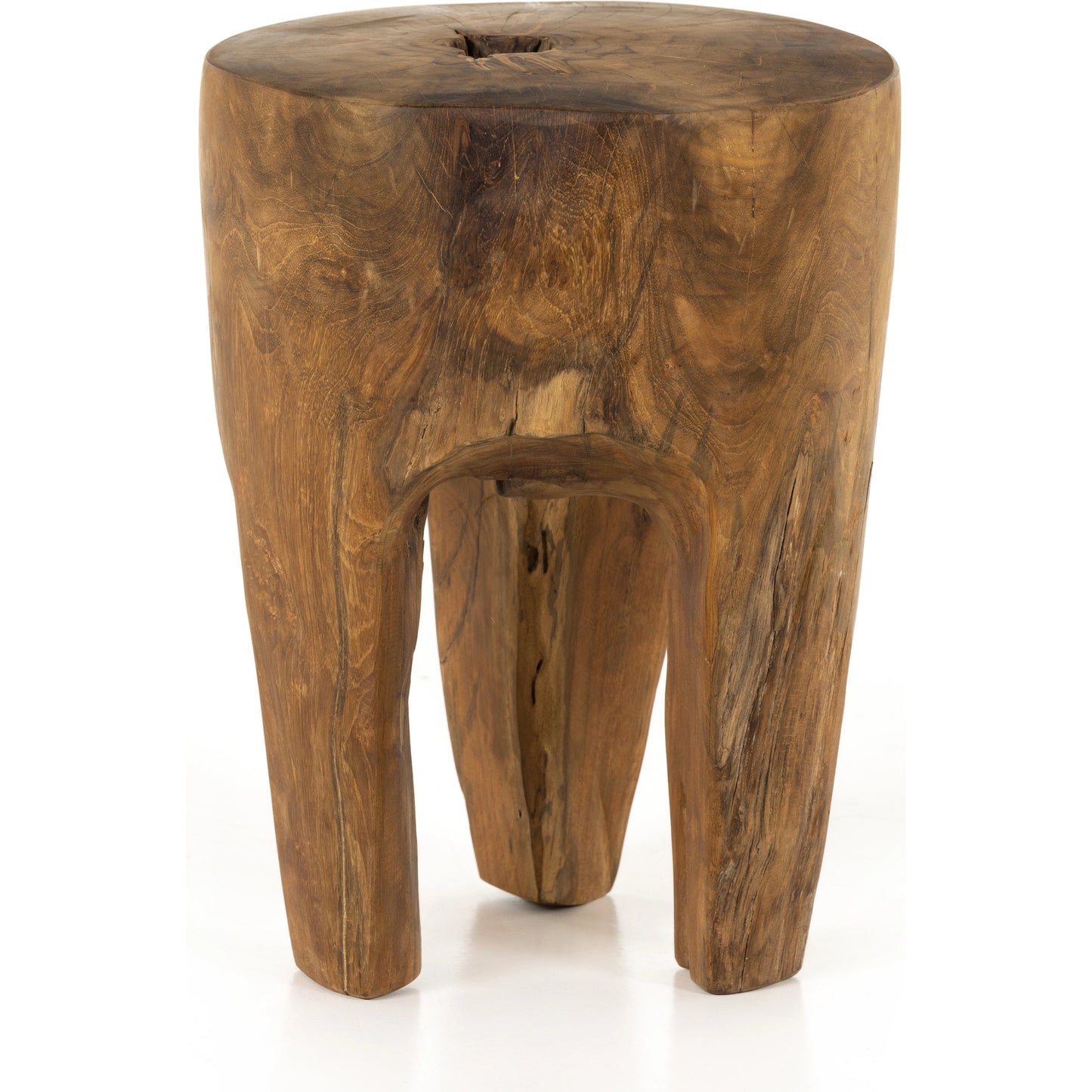 008 SI-2001541 | Additional Silo | Kyra Outdoor End Table by Four Hands in rustic teak. Made from solid teak in a modern style.
