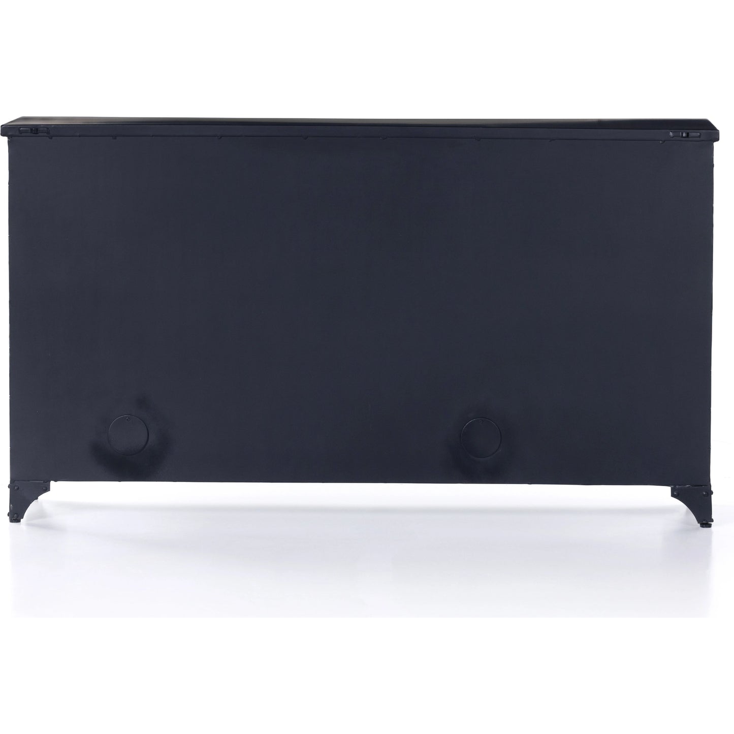004 SI-2074165 | Additional Silo | Camila 3 Door Cabinet by Four Hands in black. Made from iron, tempered glass in a modern style.