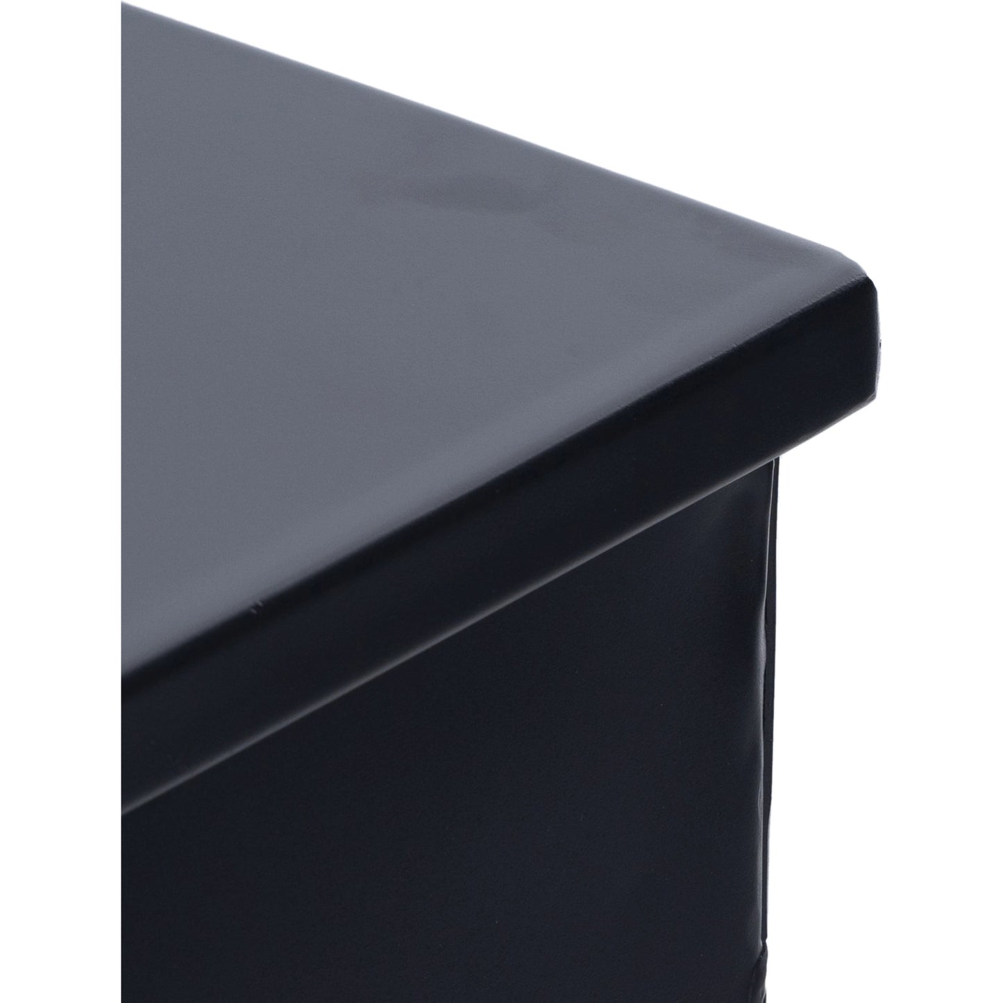 009 SI-2074165 | Closeup | Camila 3 Door Cabinet by Four Hands in black. Made from iron, tempered glass in a modern style.