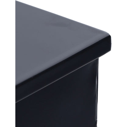 Camila 3 Door Cabinet by Four Hands in black. Made from iron, tempered glass in a modern style.