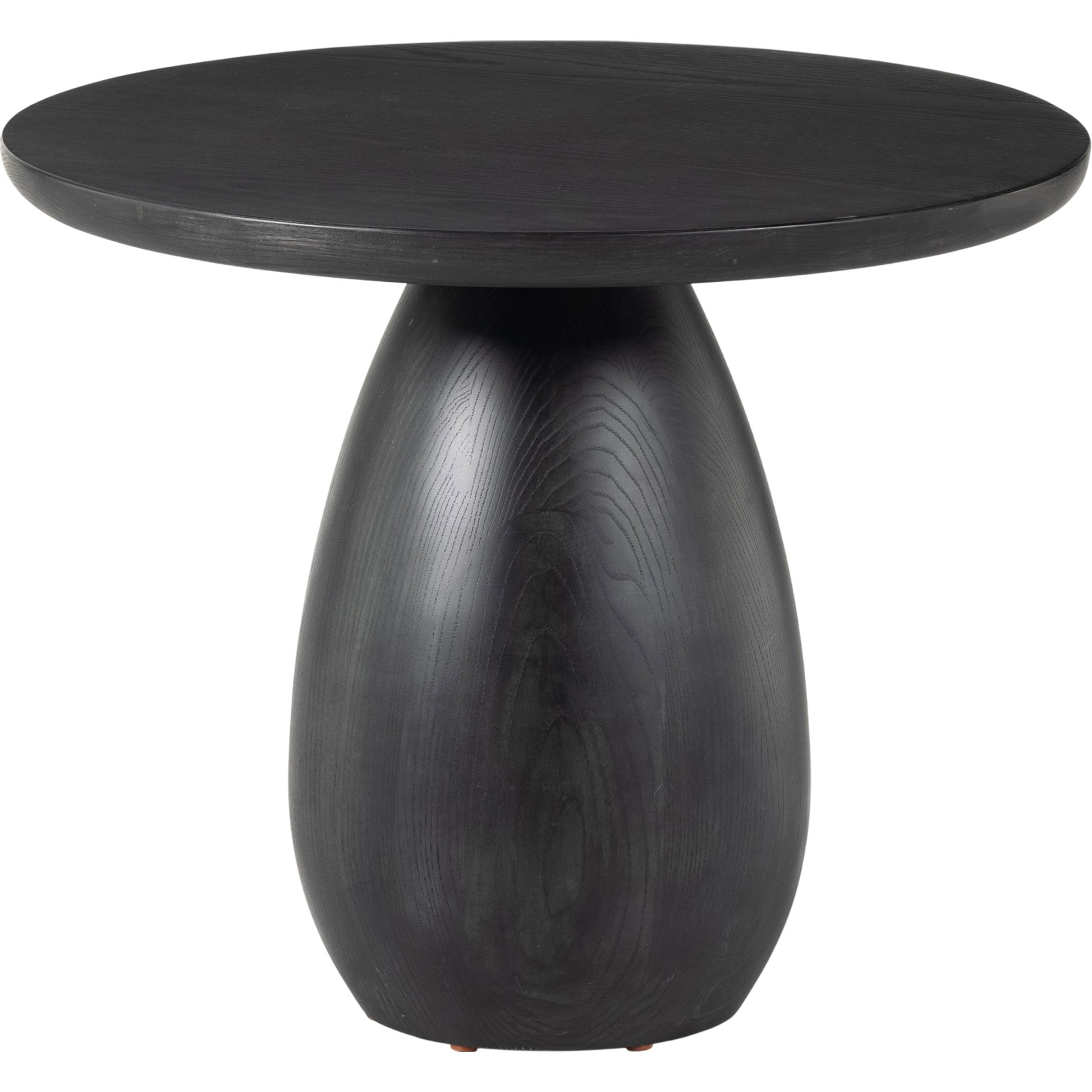 Merla End Table by Four Hands in black wash ash, black wash ash veneer and black wash ash. Made from ash veneer, solid ash in a modern style.