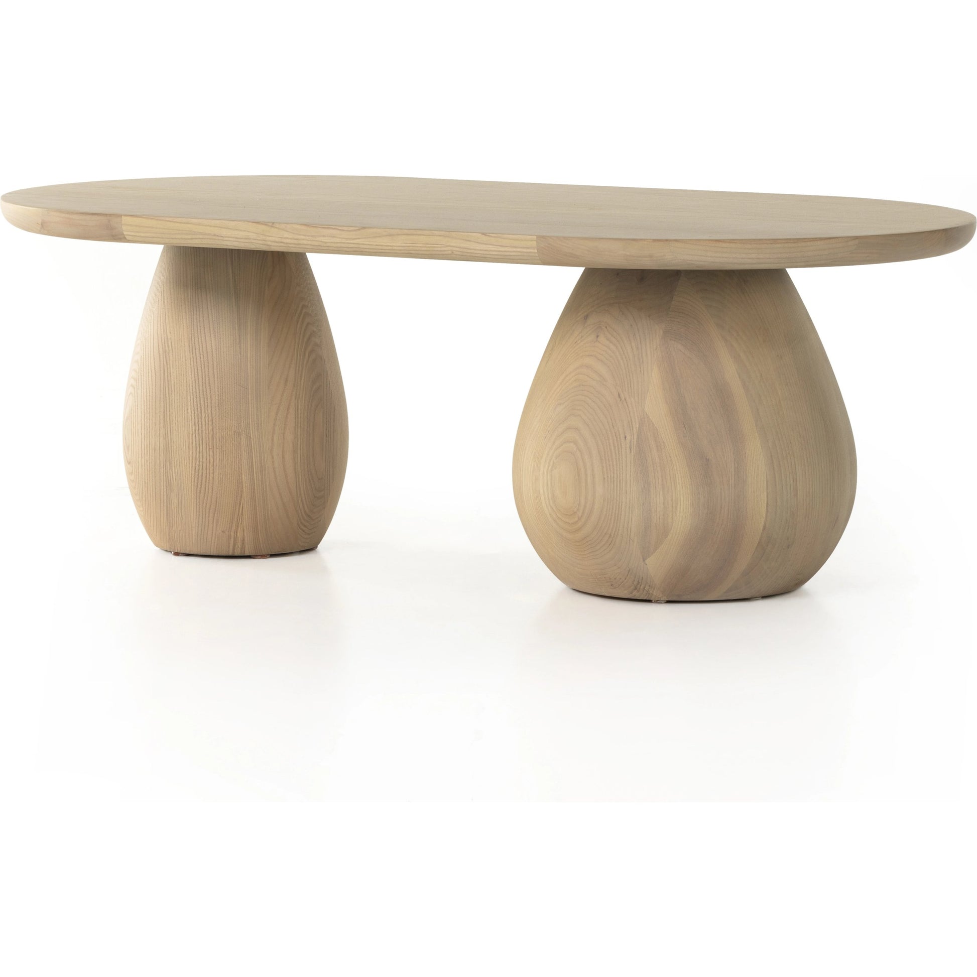 Merla Wood Coffee Table by Four Hands. Made from ash veneer, solid ash, engineered hardwood in a modern style.