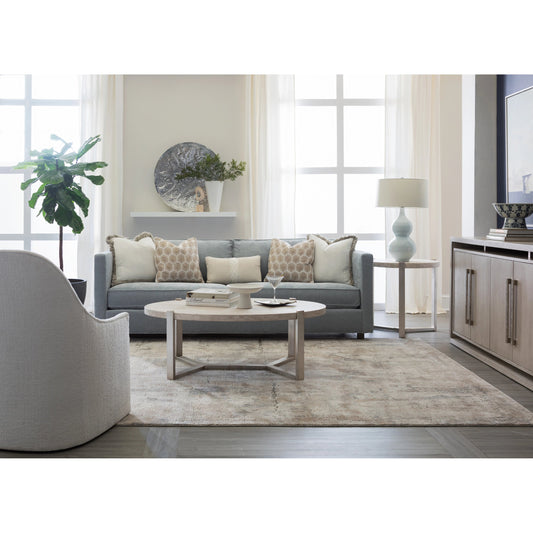 Denizen Cocktail Table by Artistica Home in champagne silver leaf. Made from unique in a modern style.