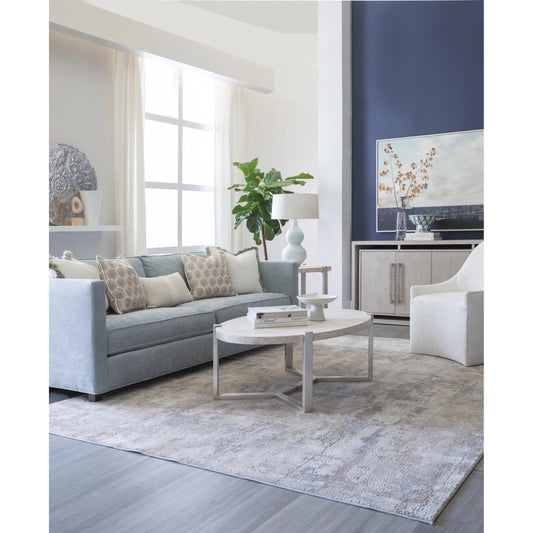 Denizen Cocktail Table by Artistica Home in champagne silver leaf. Made from unique in a modern style.