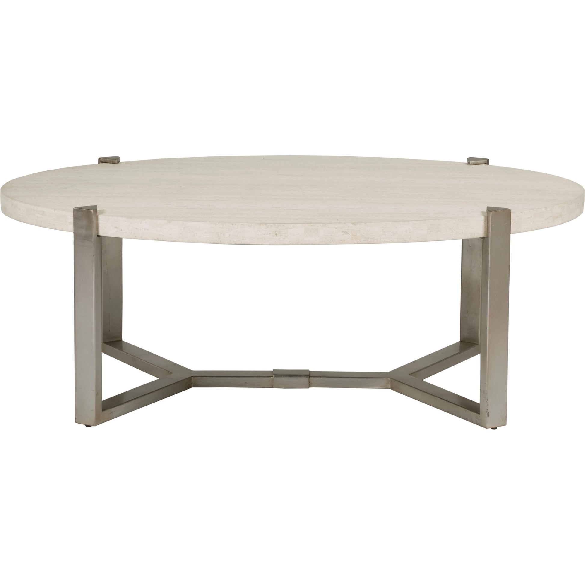 Denizen Cocktail Table by Artistica Home in champagne silver leaf. Made from unique in a modern style.