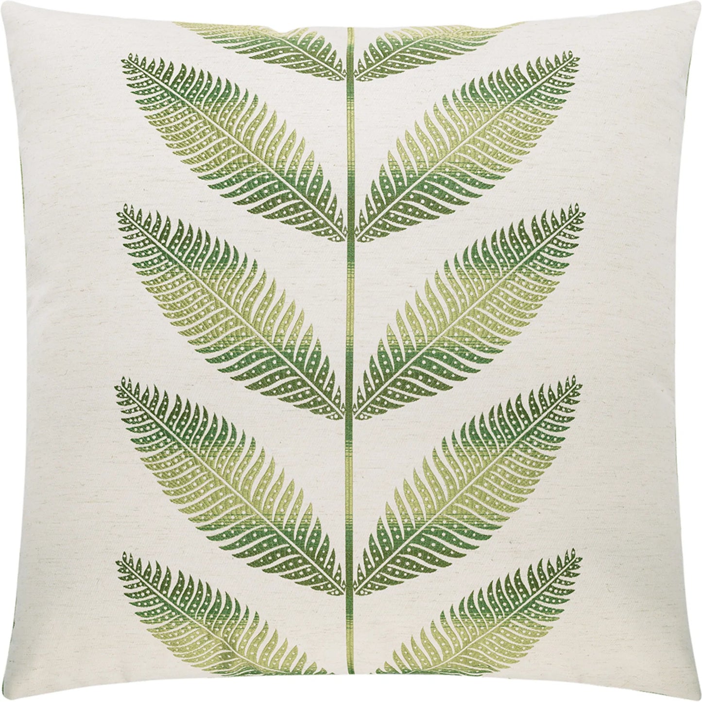 001 SI-2382166 | Primary Silo | Sago Pillow by DV Kap Home in green. Made from 92% polyester, 8% linen in a coastal style.