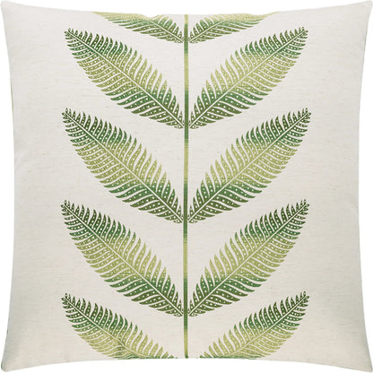 Sago Pillow by DV Kap Home in green. Made from 92% polyester, 8% linen in a coastal style.