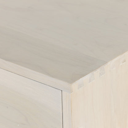 Trey 9 Drawer Dresser by Four Hands. Made from solid poplar, top grain leather in a transitional style.