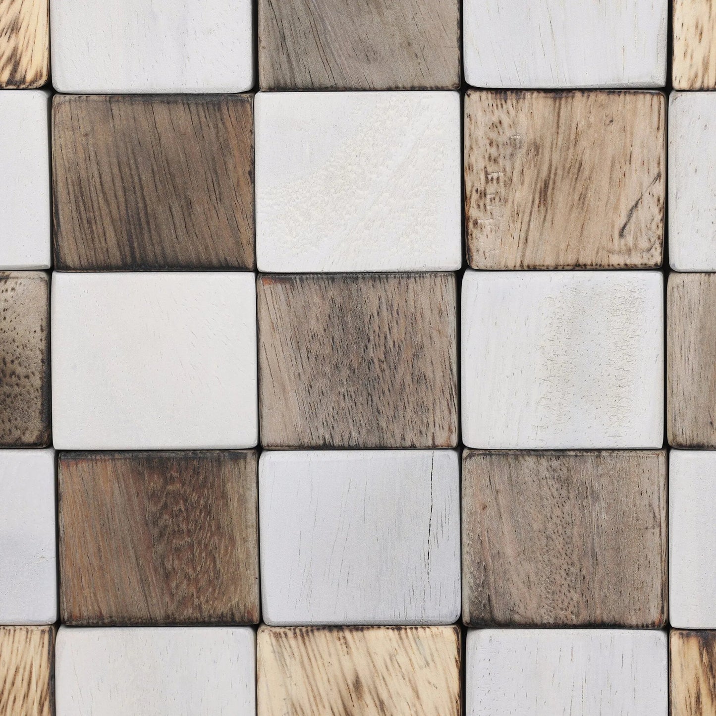 028 SI-2534976 | Closeup | Four In a Row by Four Hands in aged grey, aged metal, natural guanacaste, carbonized black. Made from unique in a modern style.