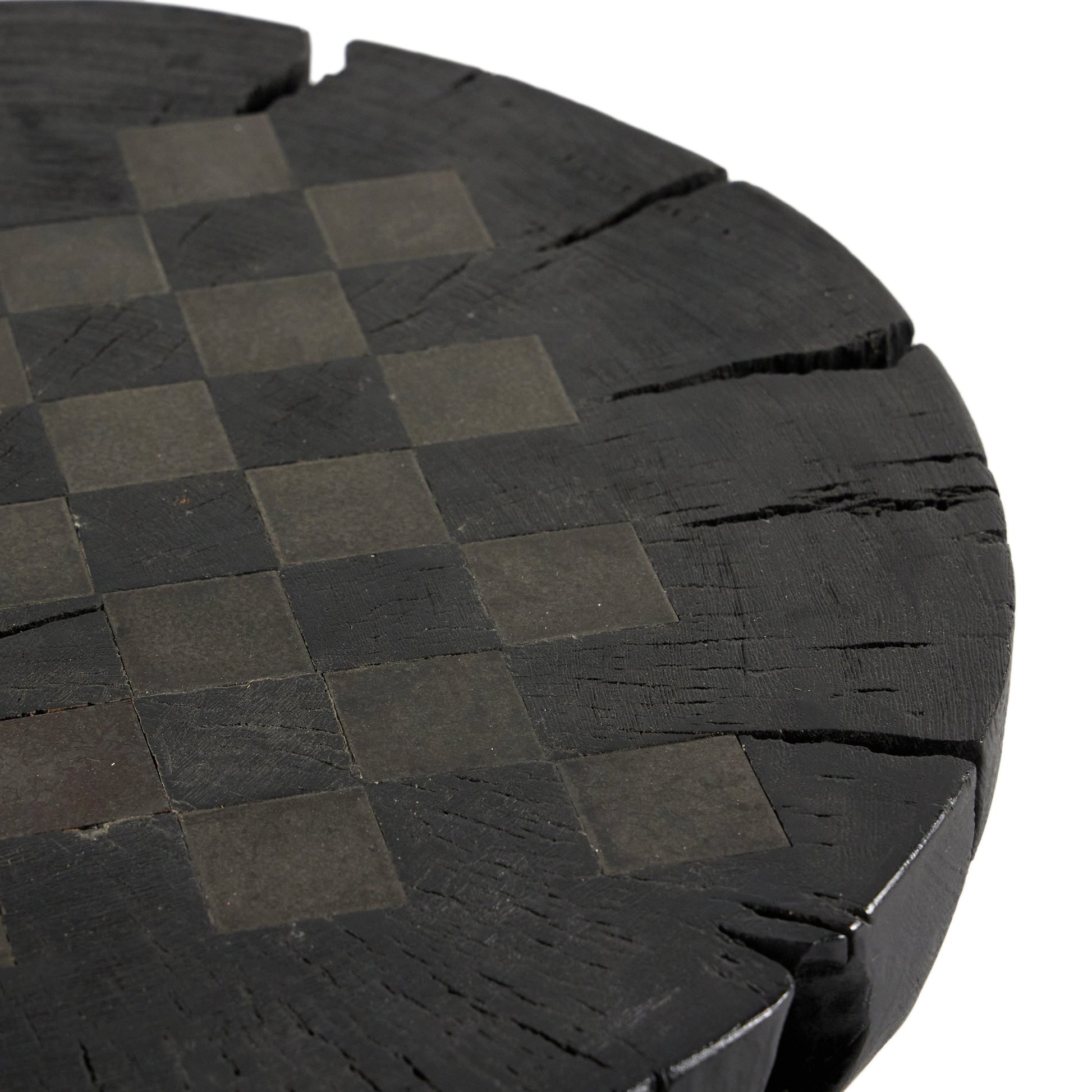 Modern Chess Set by Four Hands in ivory. Made from solid mixed reclaimed wood, iron in a modern style.