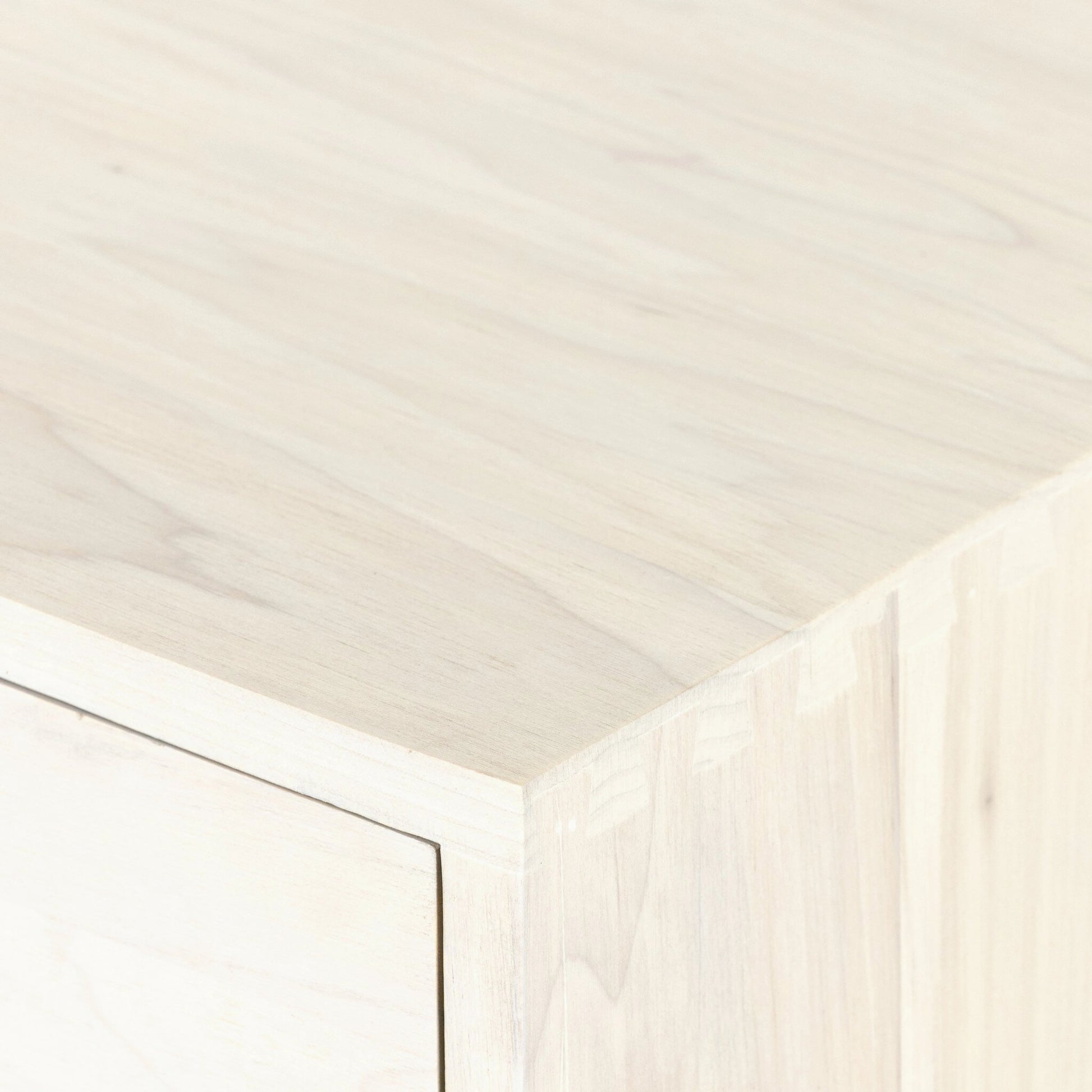 Trey Large Nightstand by Four Hands. Made from solid poplar, top grain leather, iron in a modern style.