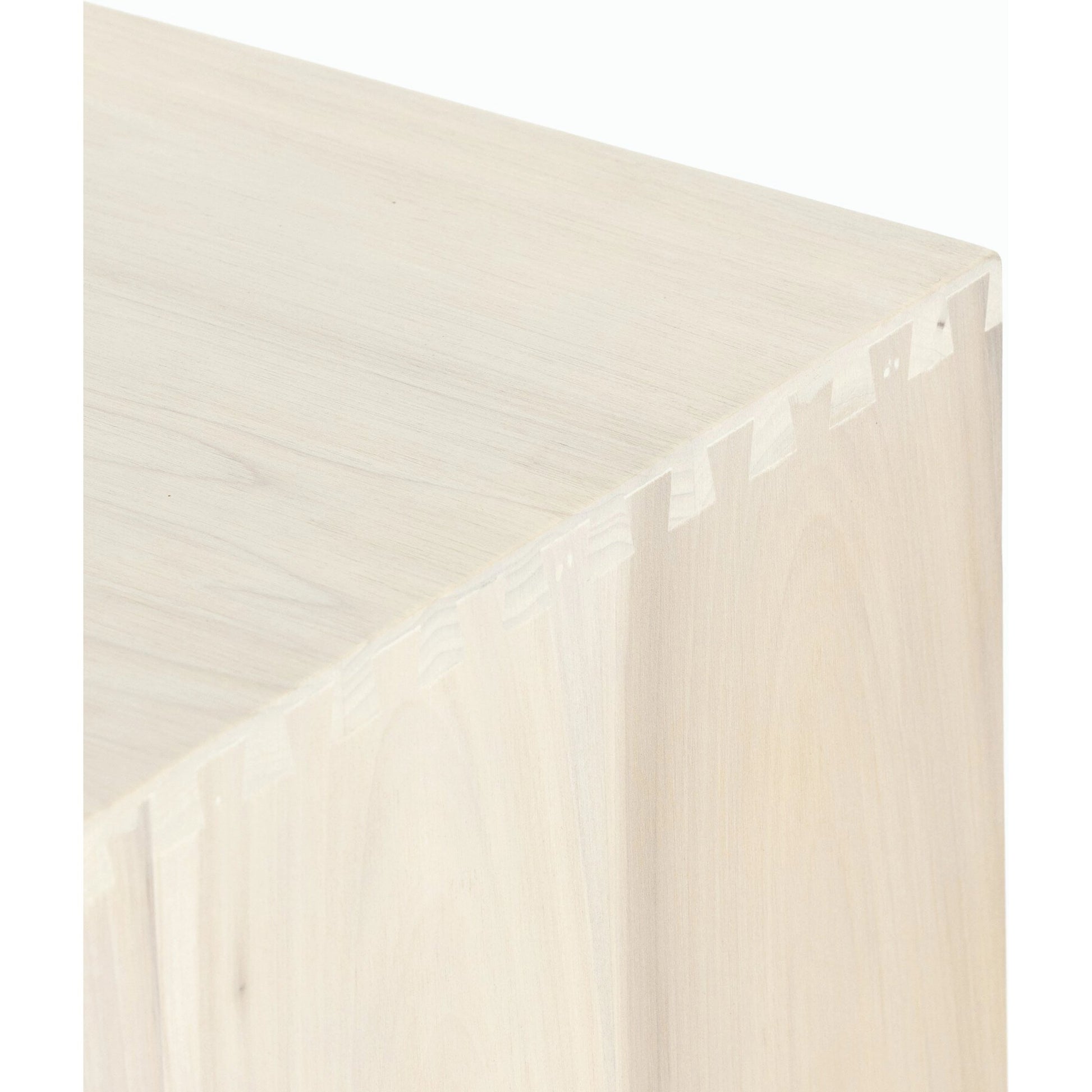Trey Large Nightstand by Four Hands. Made from solid poplar, top grain leather, iron in a modern style.