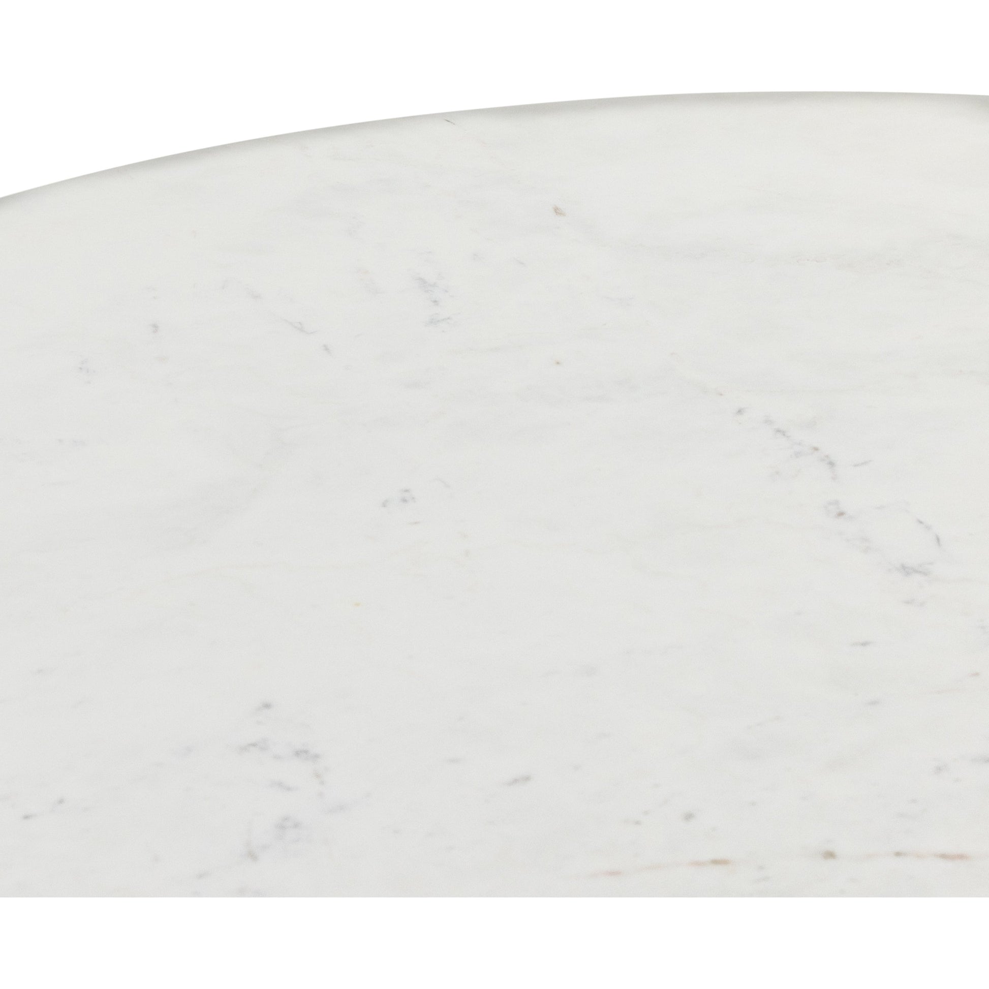 Oranda Dining Table by Four Hands in white scalloped marble, polished white marble w, sealant and white scalloped marble, polished white marble. Made from solid marble in a modern style.