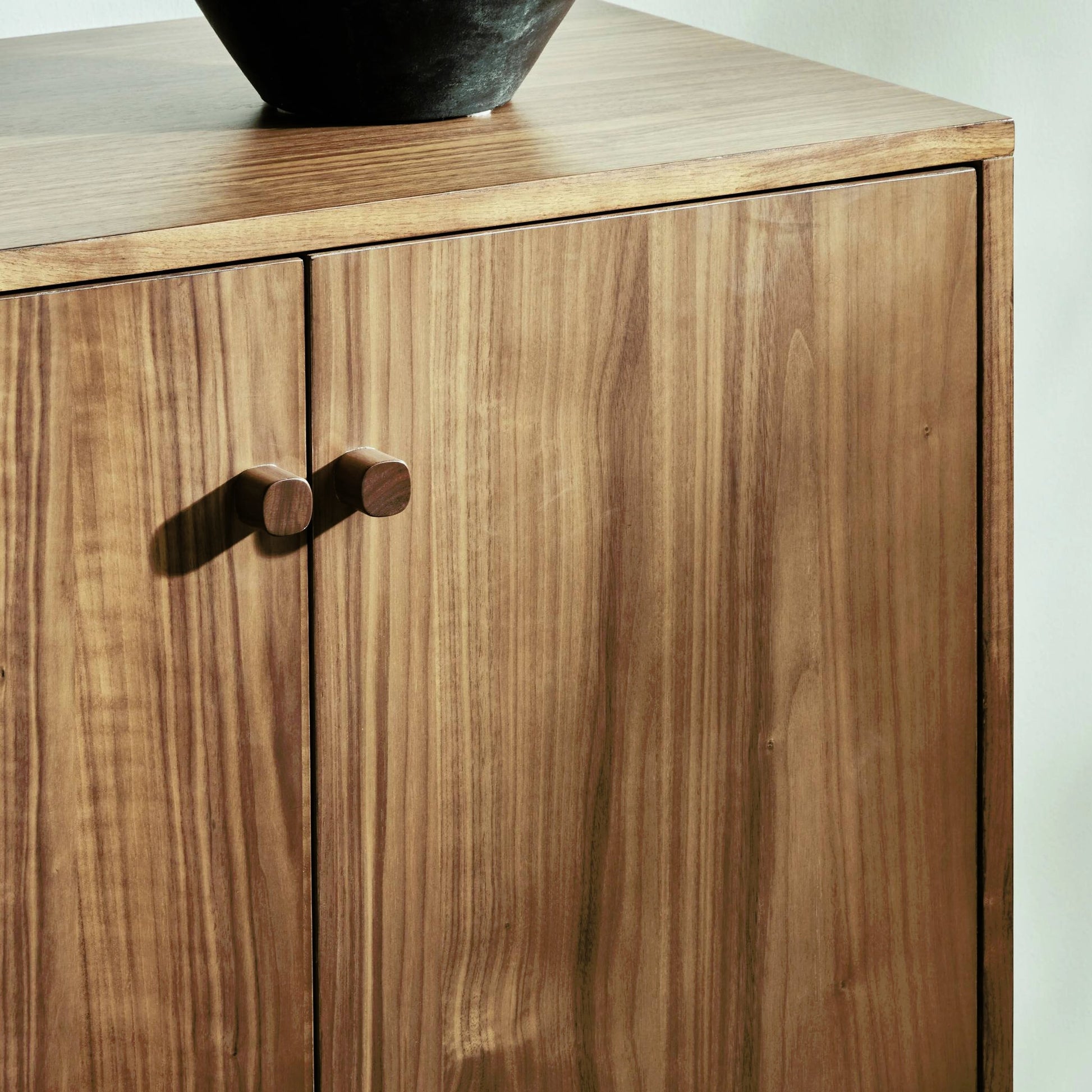 Arturo Sideboard by Four Hands in natural walnut. Made from walnut veneer, solid walnut in a modern style.