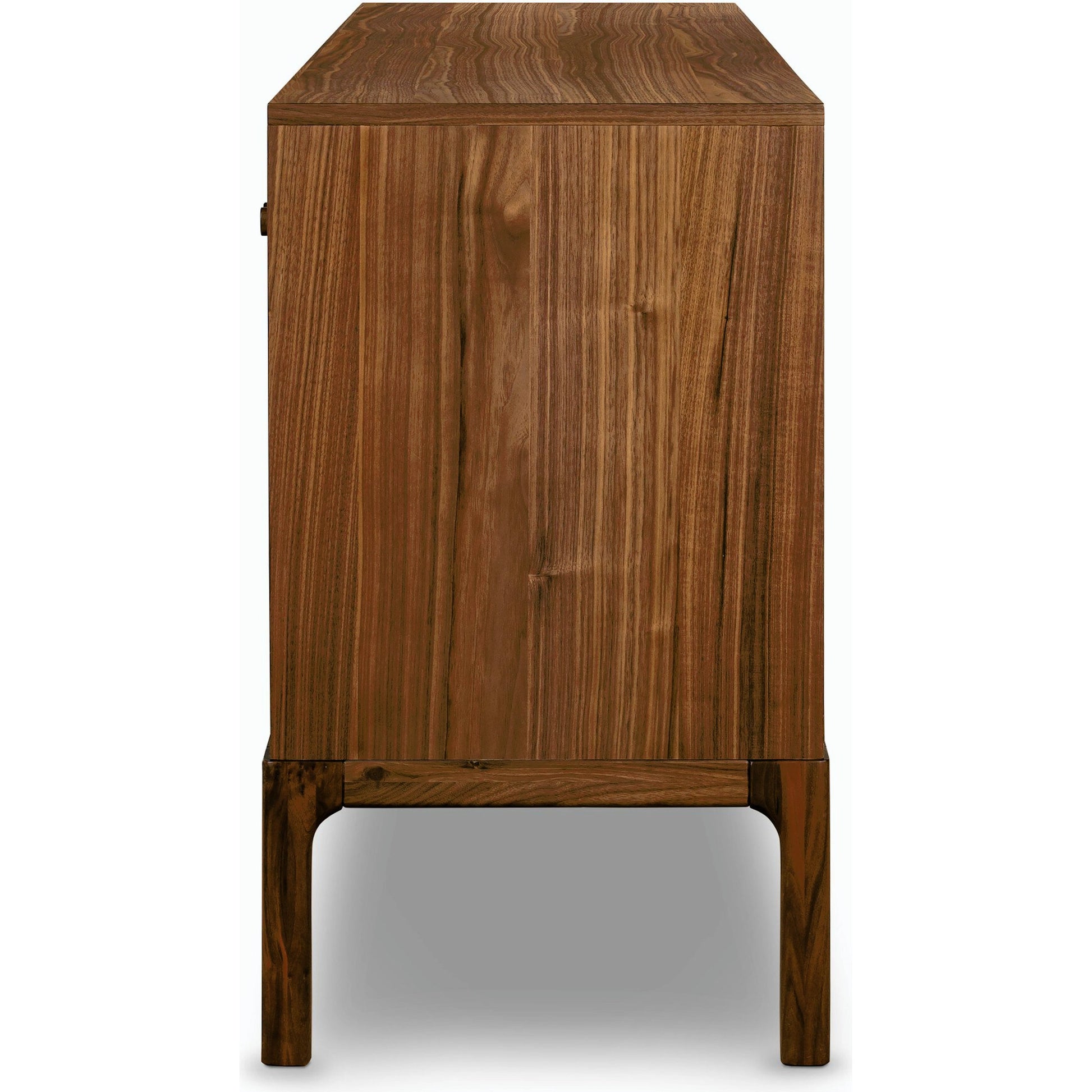 Arturo Sideboard by Four Hands in natural walnut. Made from walnut veneer, solid walnut in a modern style.