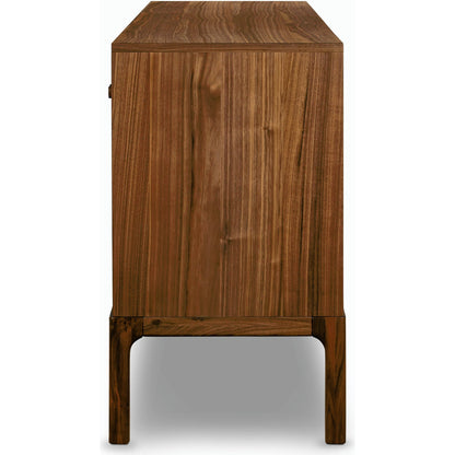 Arturo Sideboard by Four Hands in natural walnut. Made from walnut veneer, solid walnut in a modern style.