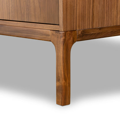 Arturo Sideboard by Four Hands in natural walnut. Made from walnut veneer, solid walnut in a modern style.