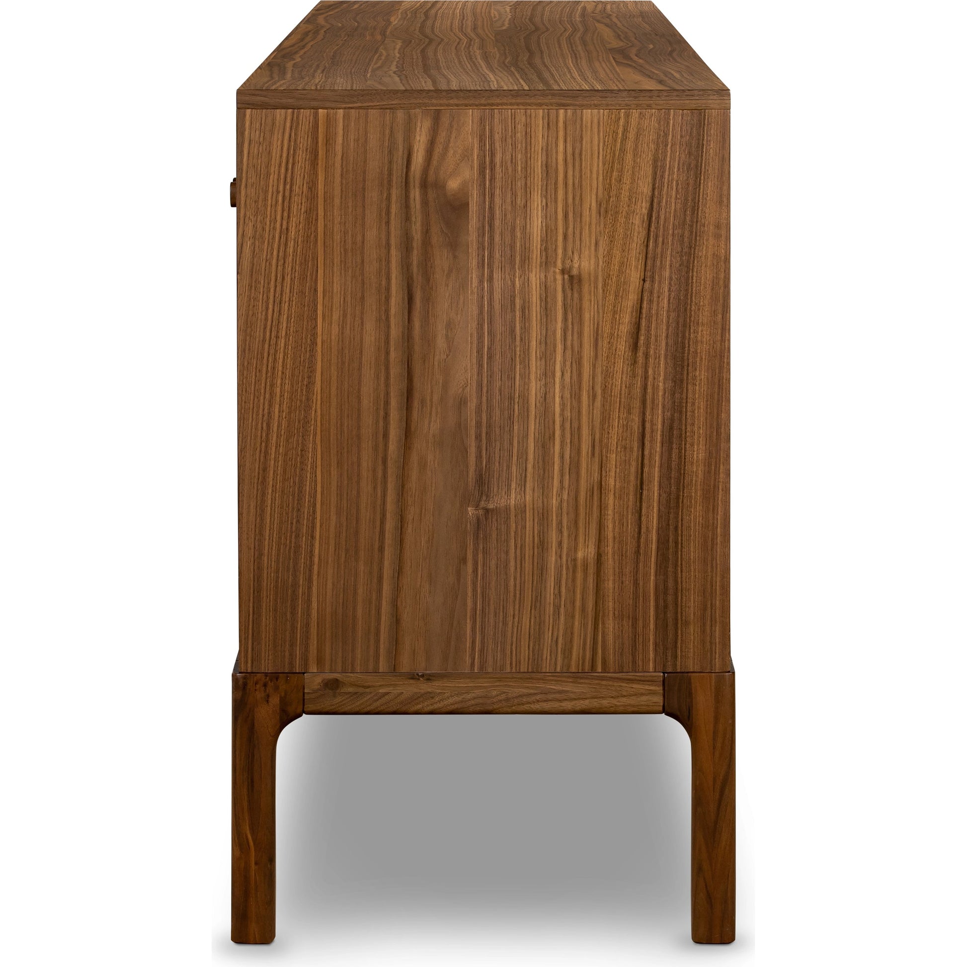 Arturo Sideboard by Four Hands in natural walnut. Made from walnut veneer, solid walnut in a modern style.
