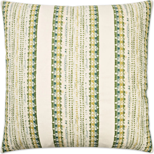 Magi Pillow by DV Kap Home in green. Made from 54% cotton, 29% polyester, 14% acrylic, 3% rayon in a unique style.