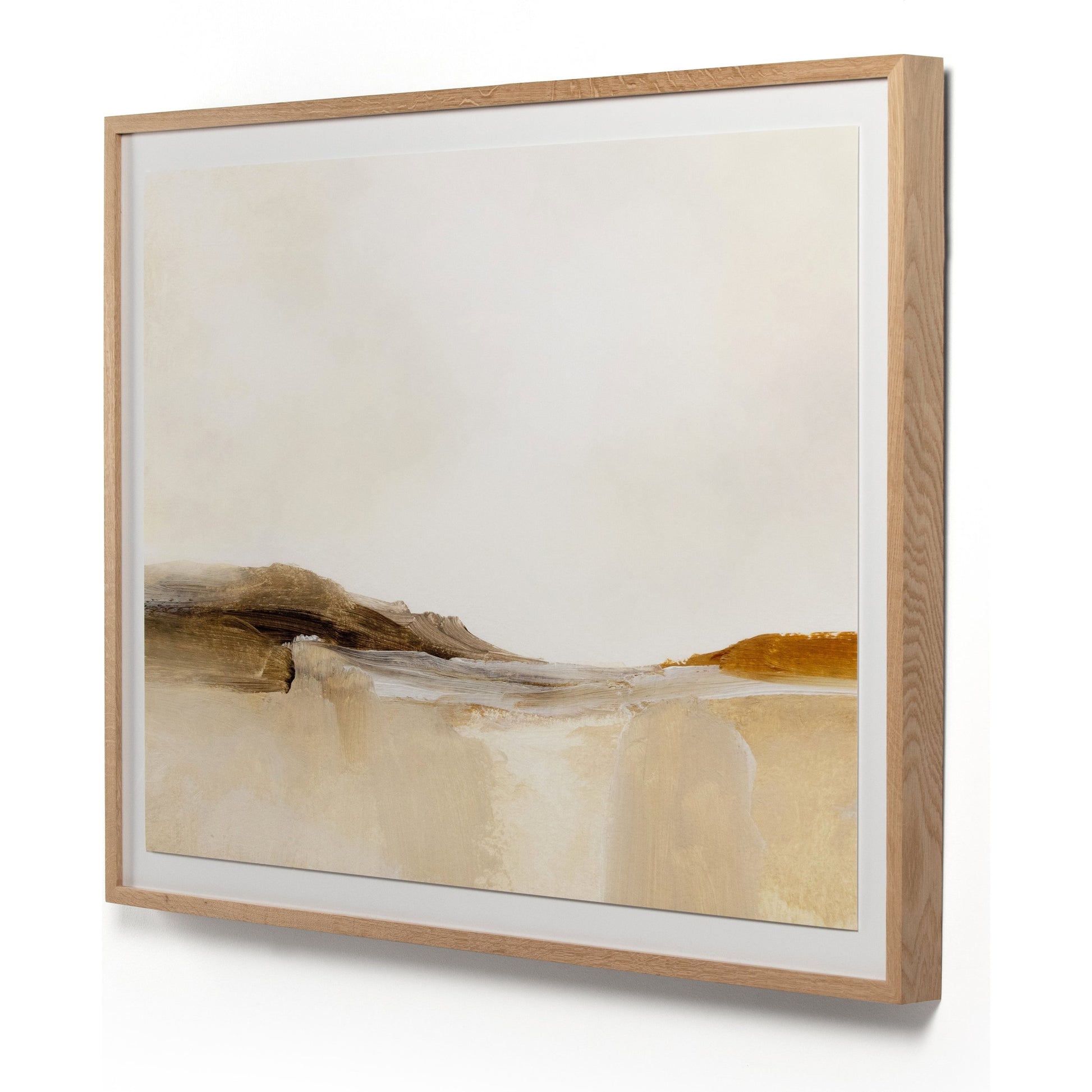 Colorado by Dan Hobday by Four Hands. Made from vertical grain white oak, acrylic glazing, textured fine art paper in a modern style.