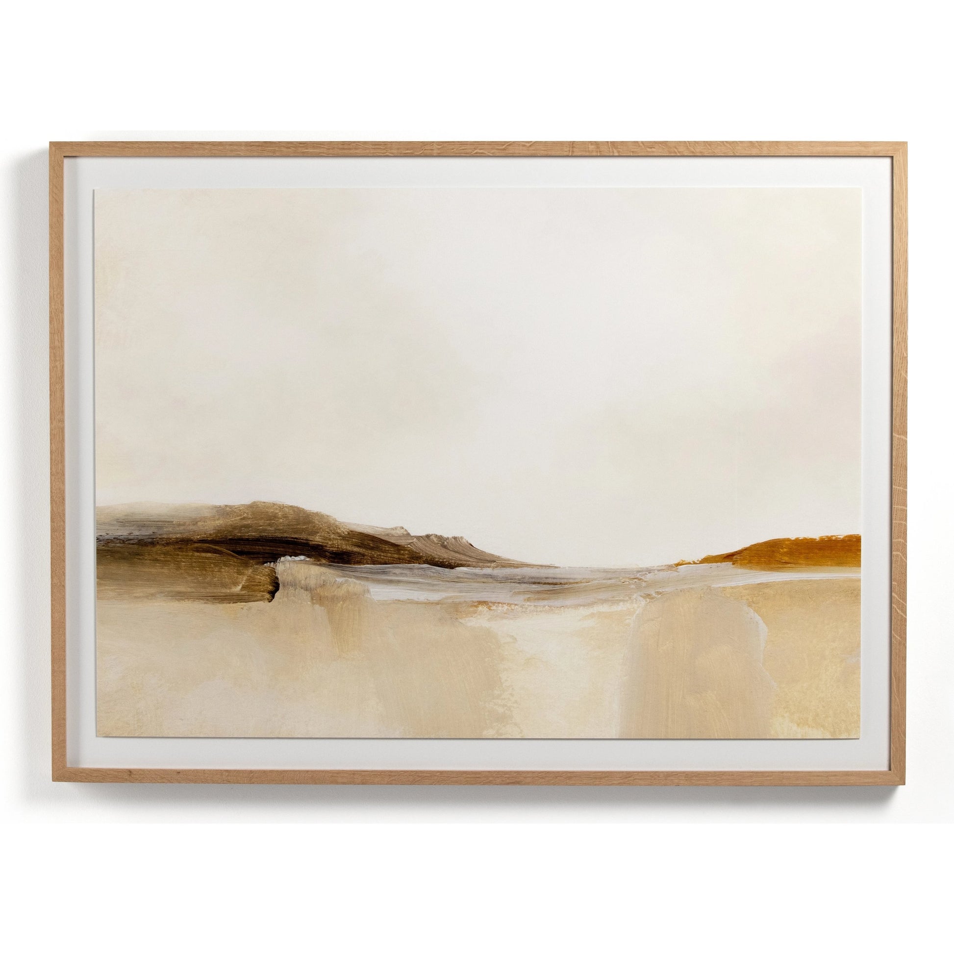Colorado by Dan Hobday by Four Hands. Made from vertical grain white oak, acrylic glazing, textured fine art paper in a modern style.