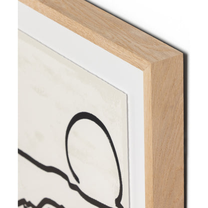 Mountain High I by Coup d’Esprit by Four Hands. Made from vertical grain 2.5 white oak, textured fine art paper in a modern style.