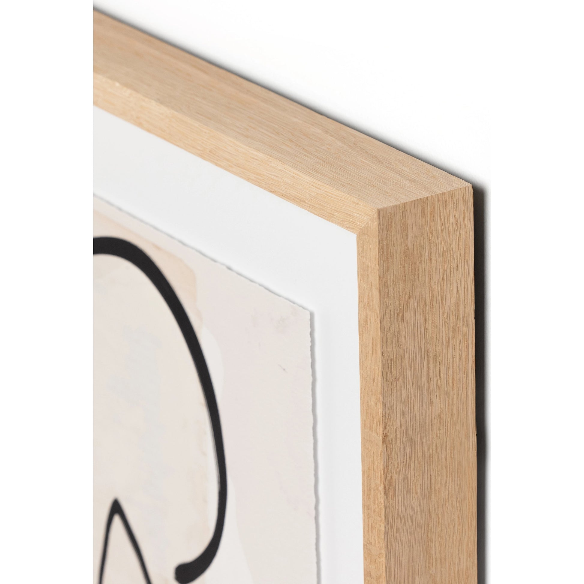 Mountain High III by Coup d’Esprit by Four Hands. Made from vertical grain 2.5 white oak, textured fine art paper in a modern style.