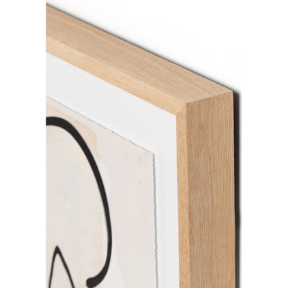 Mountain High III by Coup d’Esprit by Four Hands. Made from vertical grain 2.5 white oak, textured fine art paper in a modern style.