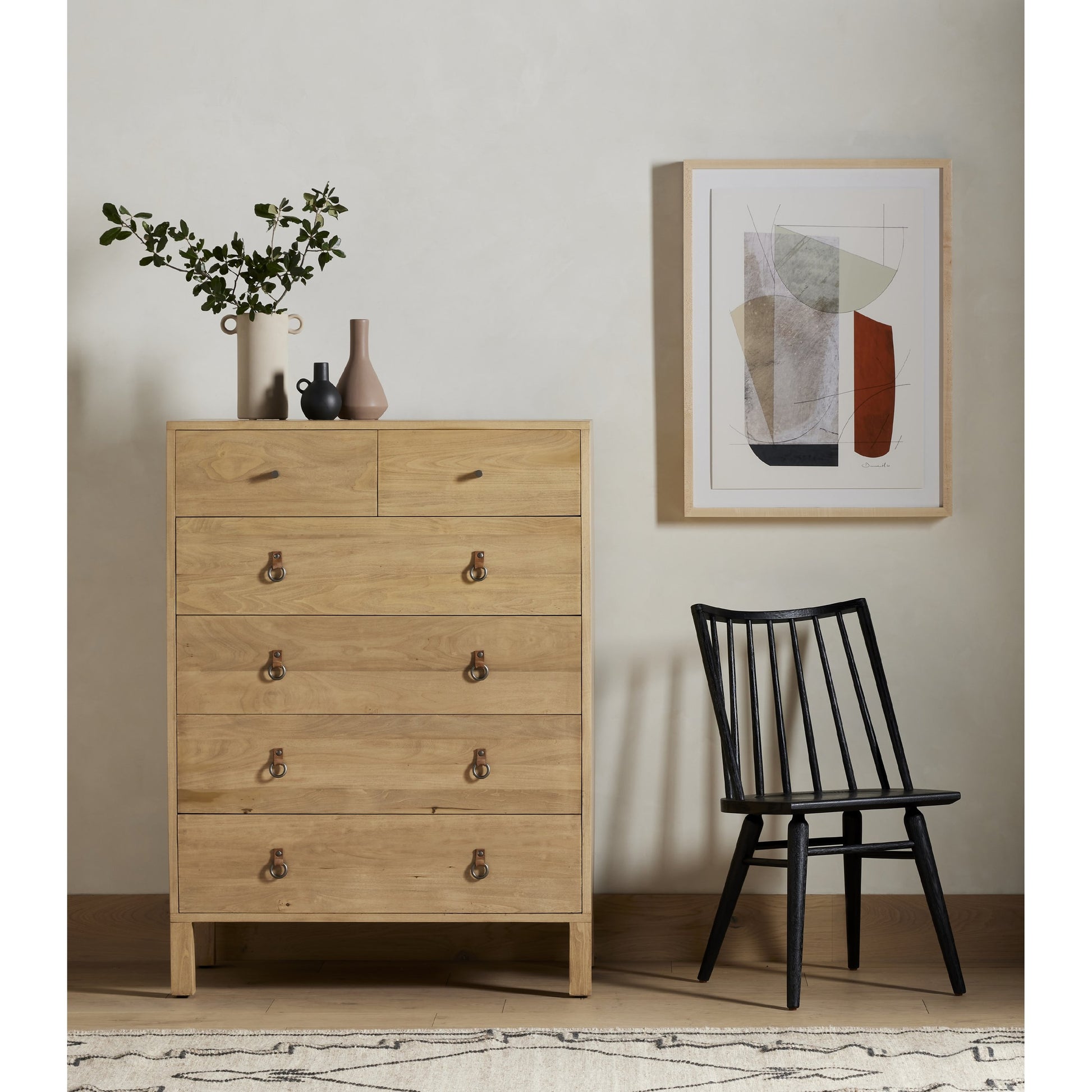 Catch by Dan Hobday by Four Hands. Made from natural 2.5 maple, watercolor paper in a eclectic & global style.