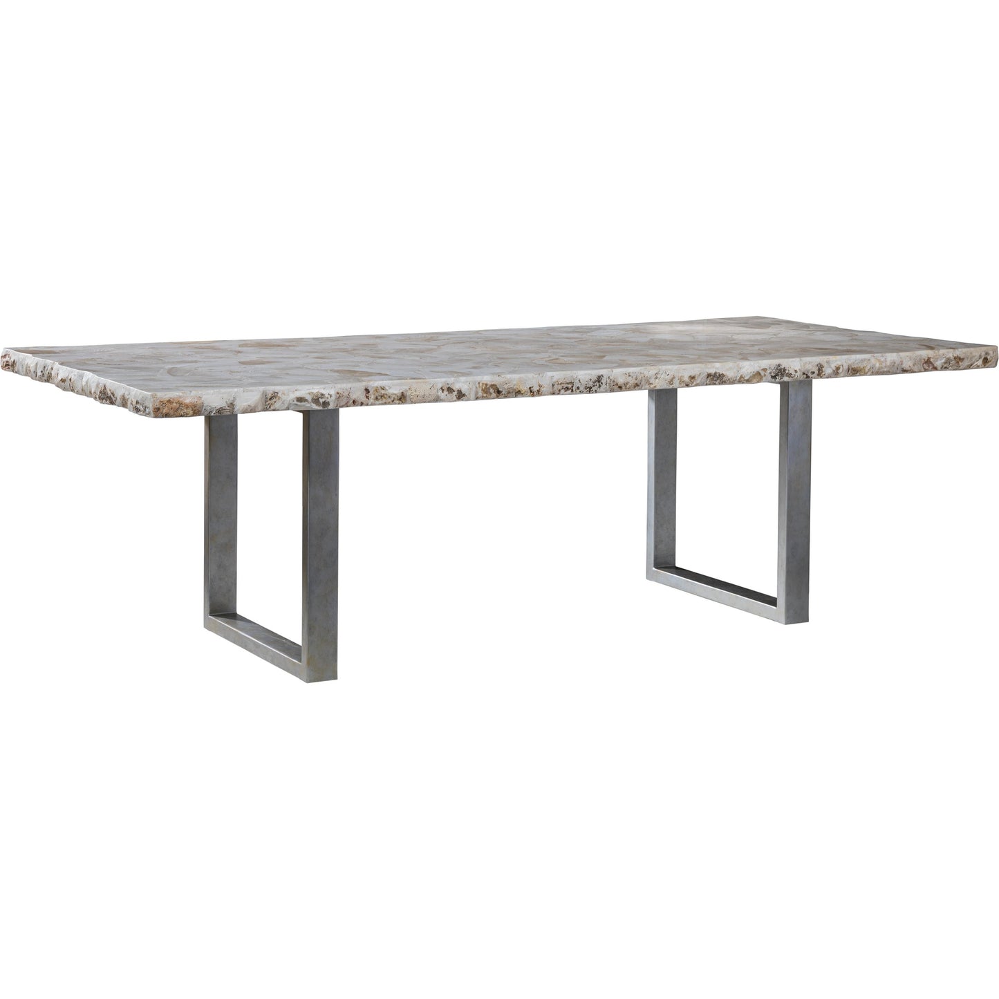 001 SI-2013269 | Primary Silo | Seamount Rect Dining Table by Artistica Home in silver. Made from unique in a modern style.
