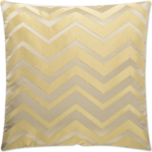 Bliss Pillow by DV Kap Home in gold. Made from 100% polyester in a unique style.