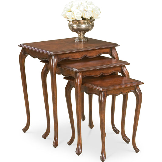 Thatcher Nest of Tables by Butler Specialty Company. Made from rubberwood solids, mdf, cherry veneer in a traditional style.
