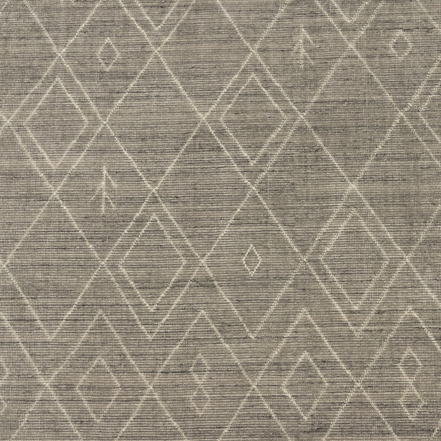 027 SI-1798640 | Closeup | Nador Moroccan Rug by Four Hands in grey. Made from 90% wool, 10% cotton in a unique style.