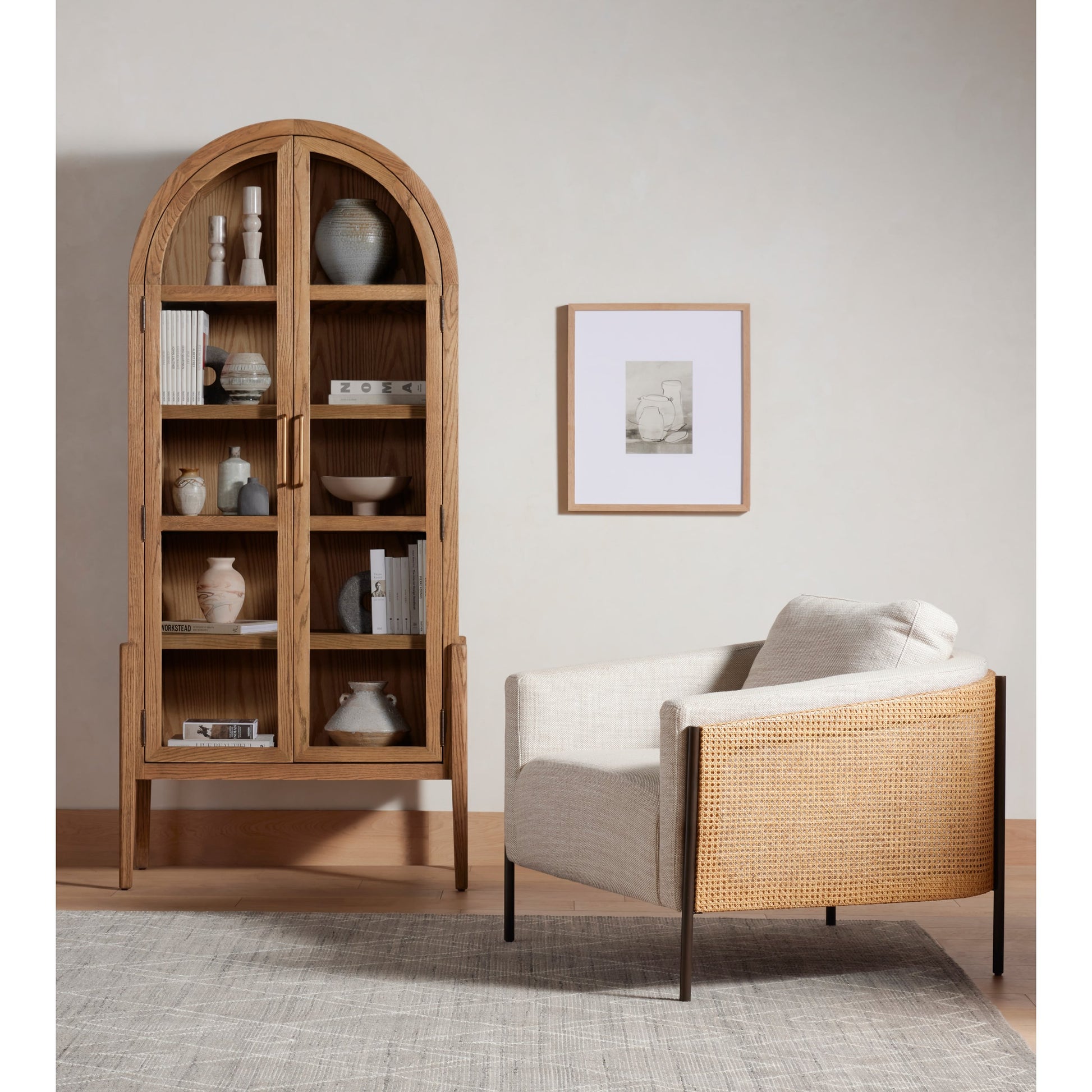 Nador Moroccan Rug by Four Hands. Made from 90% wool, 10% cotton in a unique style.