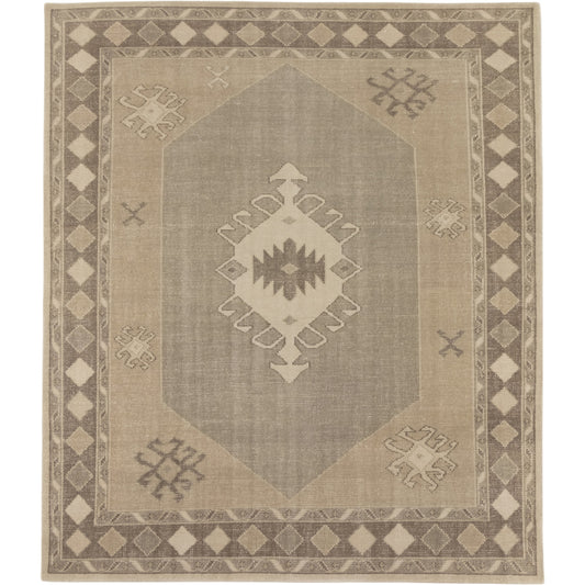 Samsa Rug by Four Hands in taupe. Made from 60% cotton, 40% wool in a unique style.