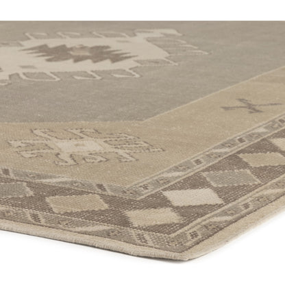 Samsa Rug by Four Hands in taupe. Made from 60% cotton, 40% wool in a unique style.