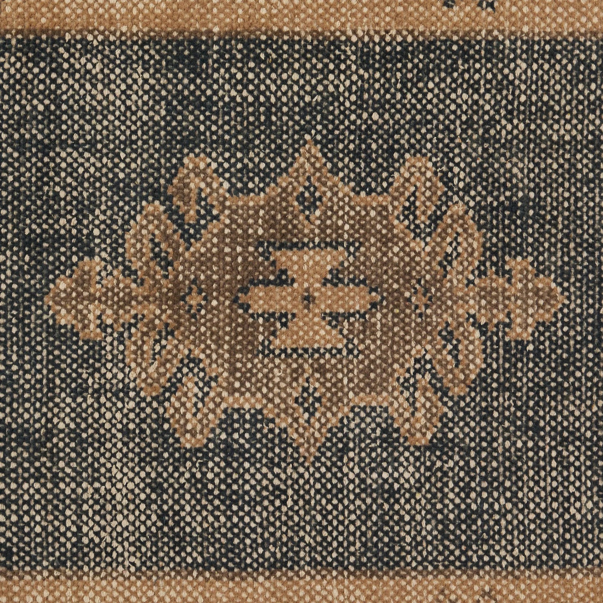 Samsa Hand Knotted Rug by Four Hands in samsa navy. Made from 60% cotton, 40% wool in a unique style.