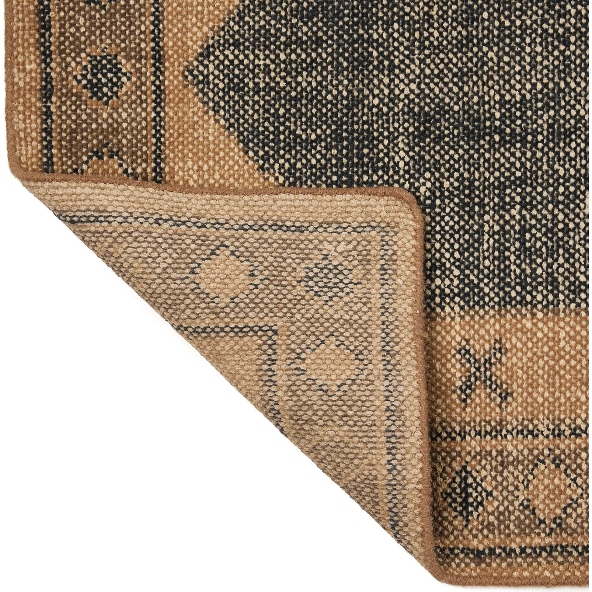 Samsa Hand Knotted Rug by Four Hands in samsa navy. Made from 60% cotton, 40% wool in a unique style.